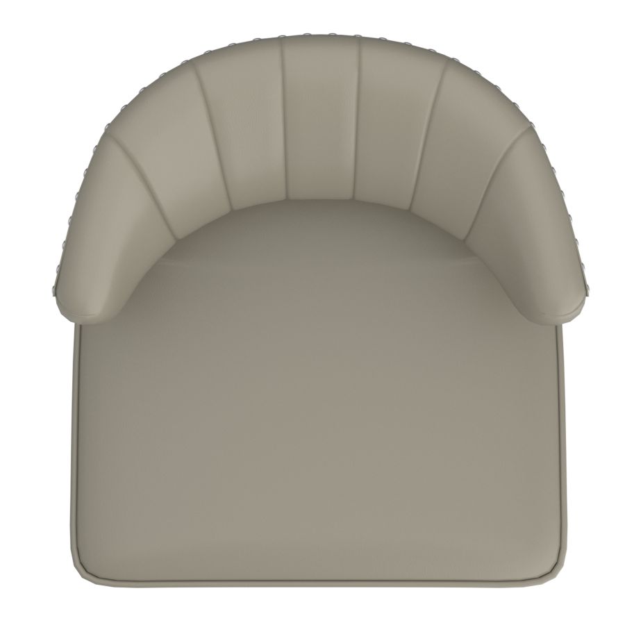 Chaise d'appoint Kyrie en gris-beige
