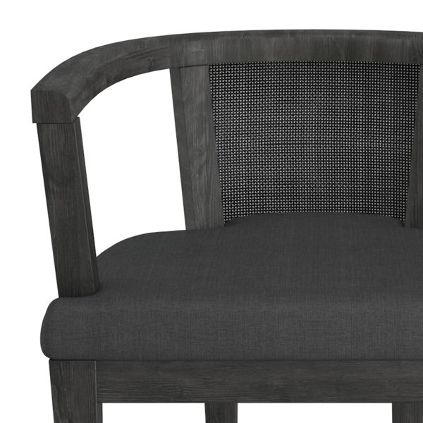 Chaise d'appoint Odin en charbon de bois