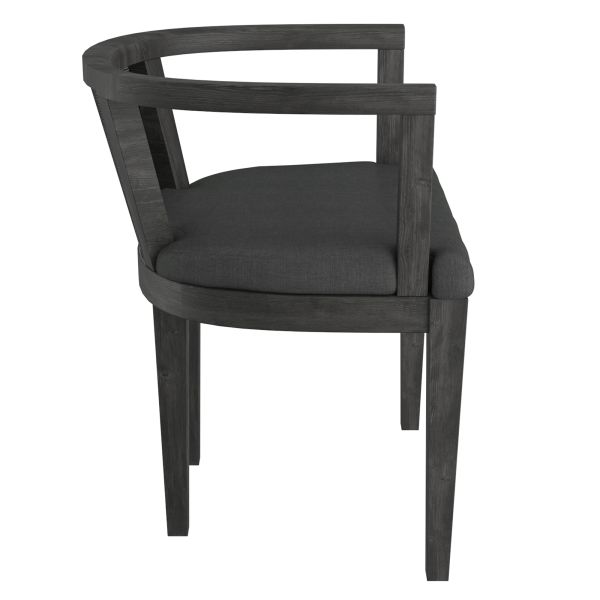 Chaise d'appoint Odin en charbon de bois