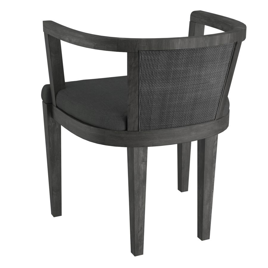 Chaise d'appoint Odin en charbon de bois