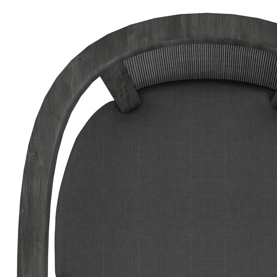 Chaise d'appoint Odin en charbon de bois