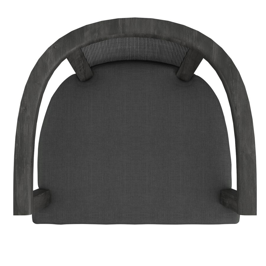 Chaise d'appoint Odin en charbon de bois