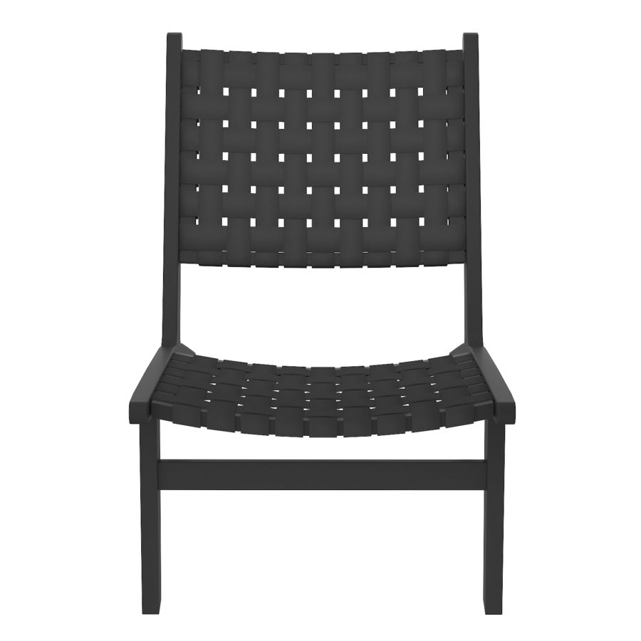 Chaise d'appoint Cyrus en noir avec cadre noir