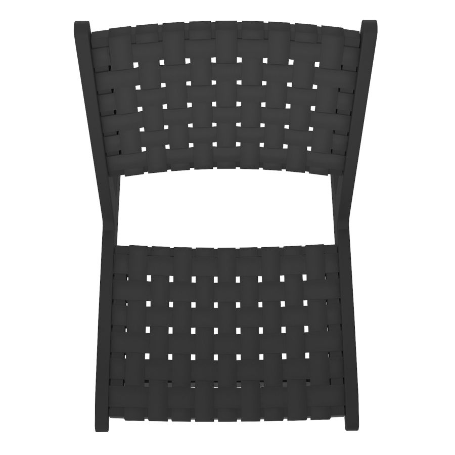 Chaise d'appoint Cyrus en noir avec cadre noir