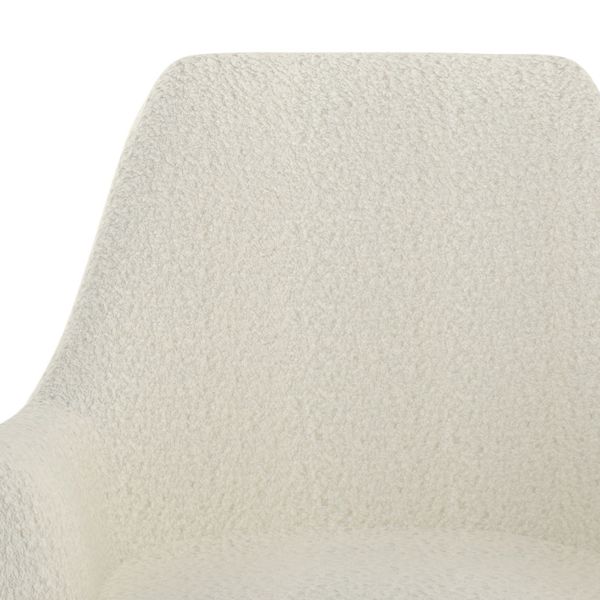 Chaise d'appoint Zoey en crème