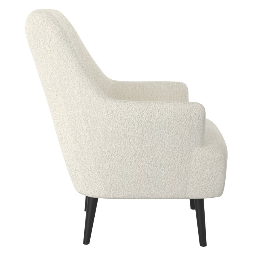 Chaise d'appoint Zoey en crème