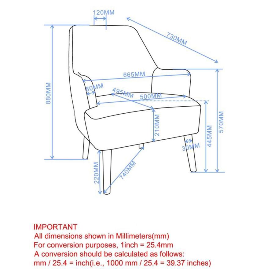 Chaise d'appoint Zoey en gris
