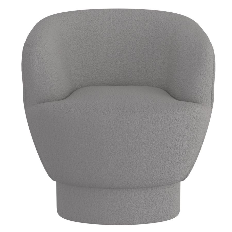 Chaise d'appoint Cuddle en Boucle grise