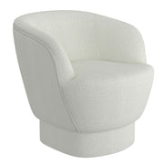 Chaise d'appoint Cuddle en blanc bouclé