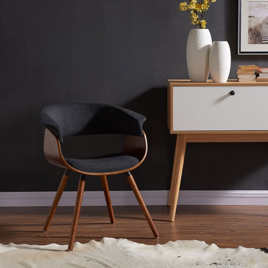 Chaise d'appoint/de salle à manger Holt en anthracite
