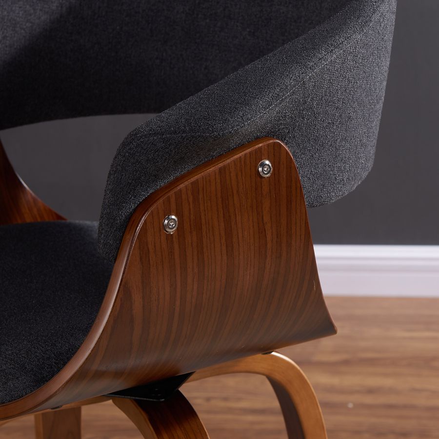 Chaise d'appoint/de salle à manger Holt en anthracite