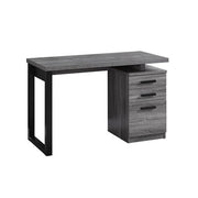BUREAU D'ORDINATEUR - 48"L / GRIS-NOIR ORIENTATION GAUCHE OU DROITE 