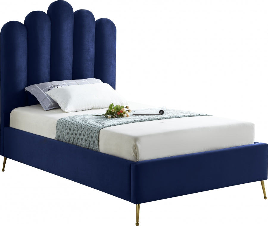 Lit en velours Lys