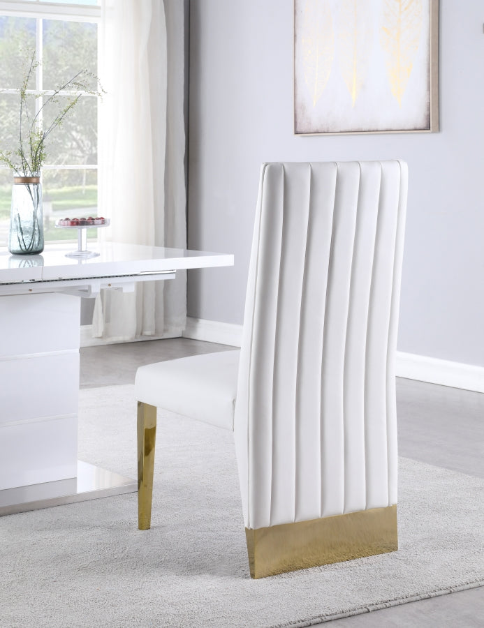 Chaise de salle à manger en similicuir Porsha