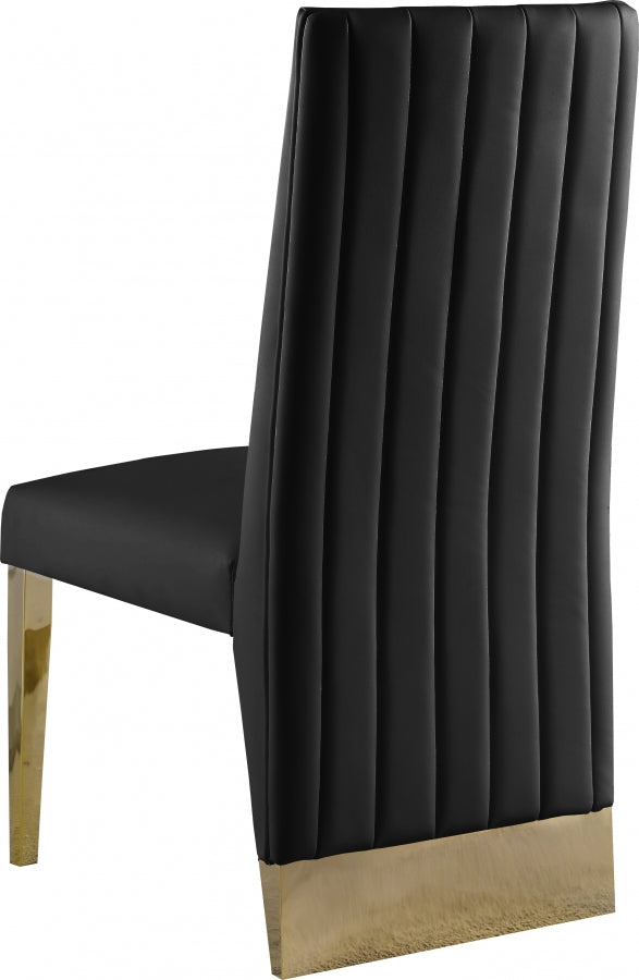 Chaise de salle à manger en similicuir Porsha
