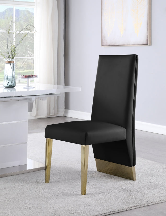 Chaise de salle à manger en similicuir Porsha