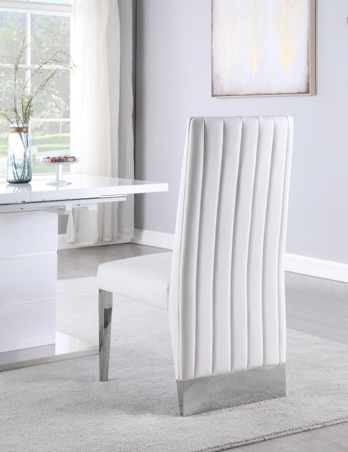 Chaise de salle à manger en similicuir Porsha