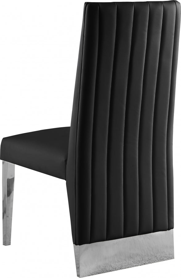 Chaise de salle à manger en similicuir Porsha