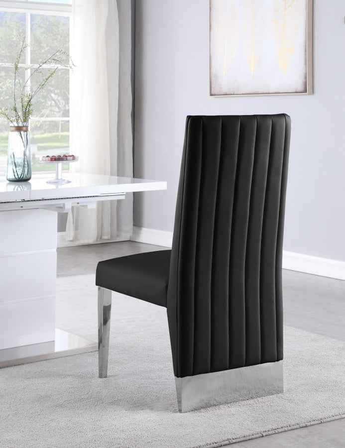Chaise de salle à manger en similicuir Porsha