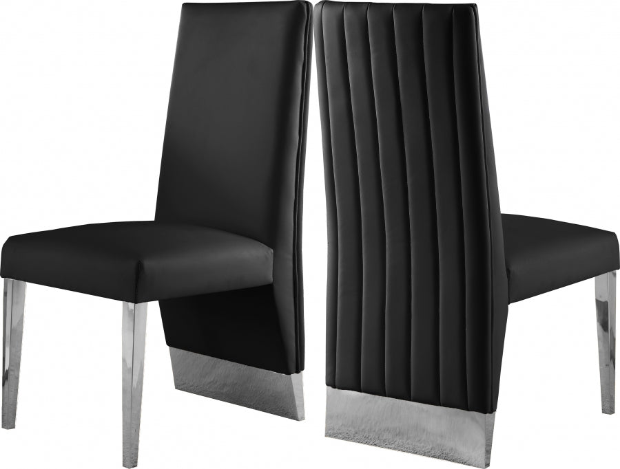 Chaise de salle à manger en similicuir Porsha
