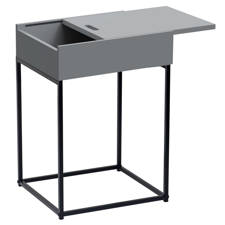Table d'appoint Eryk en gris