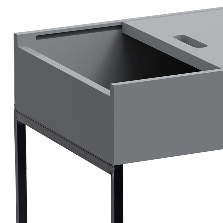 Table d'appoint Eryk en gris