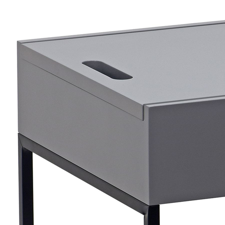 Table d'appoint Eryk en gris