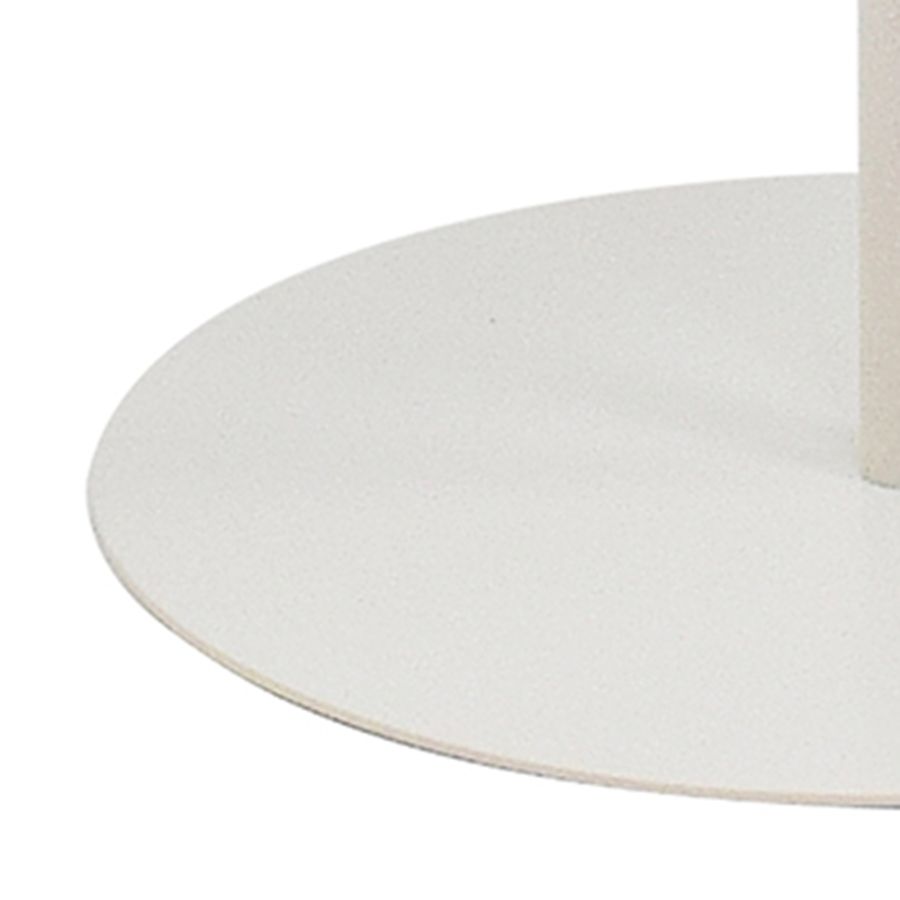 Table d'appoint Félix en taupe/blanc cassé