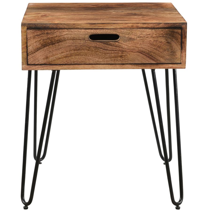 Table d'appoint Jaydo en naturel brûlé