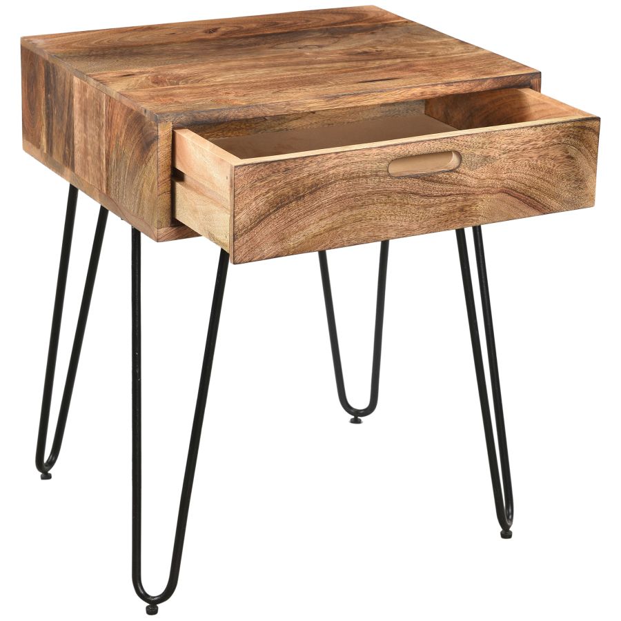 Table d'appoint Jaydo en naturel brûlé