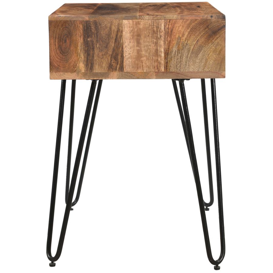 Table d'appoint Jaydo en naturel brûlé