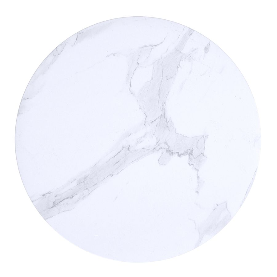 Table d'appoint ronde Emery en blanc
