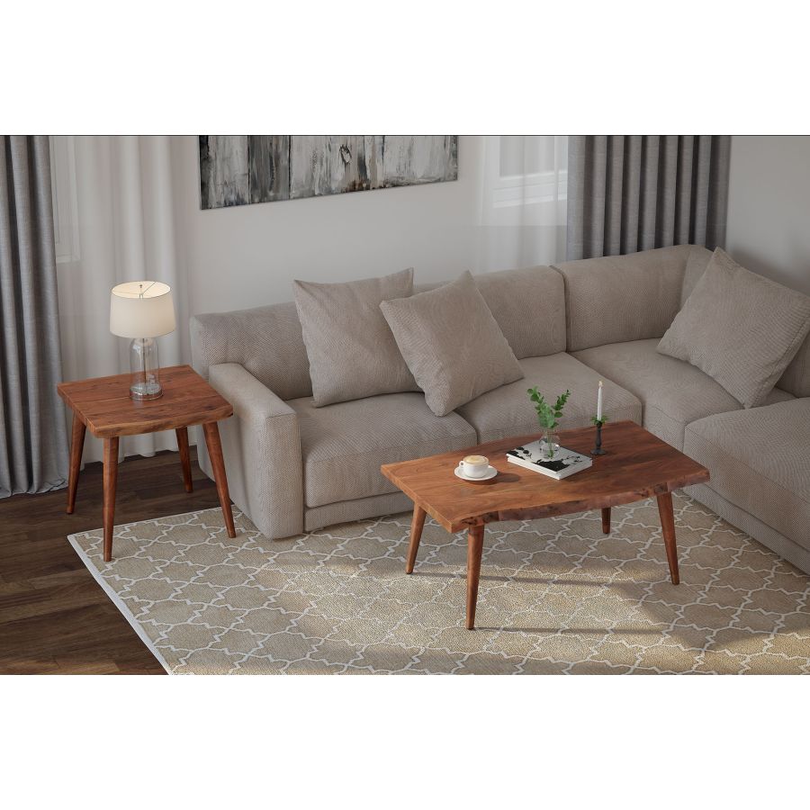 Table d'appoint Arnav en noyer