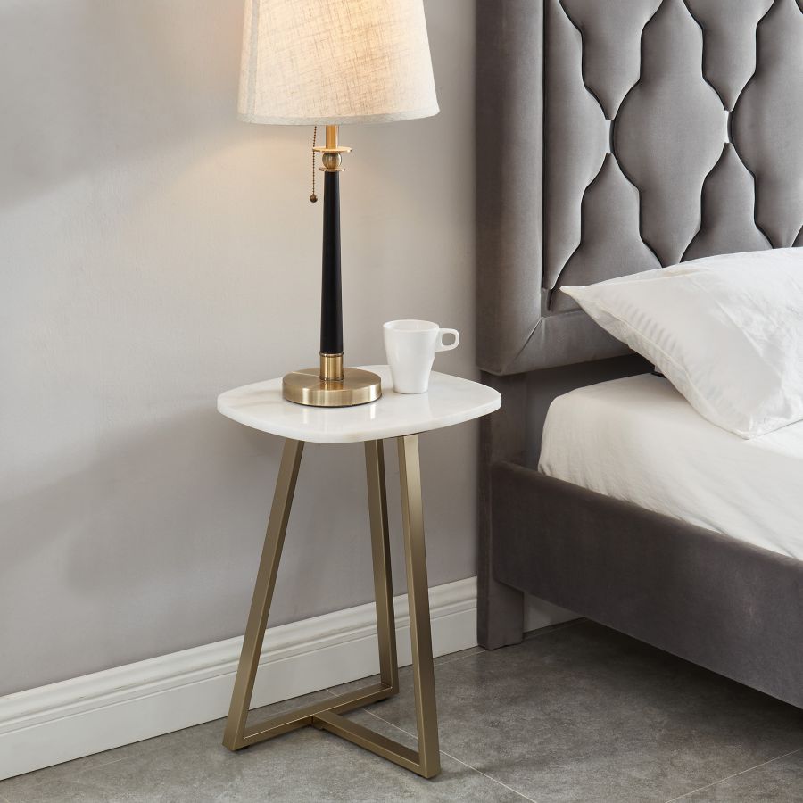 Table d'appoint Ellis en blanc