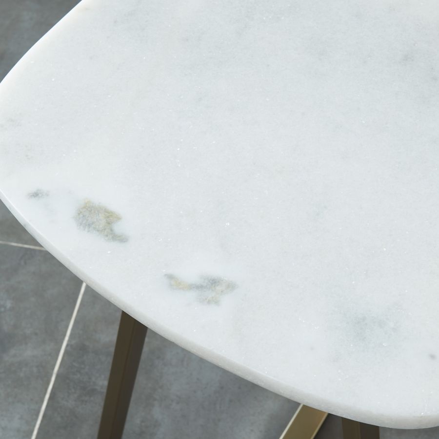 Table d'appoint Ellis en blanc