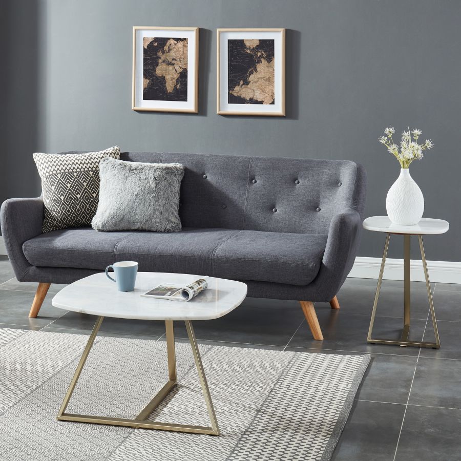 Table d'appoint Ellis en blanc