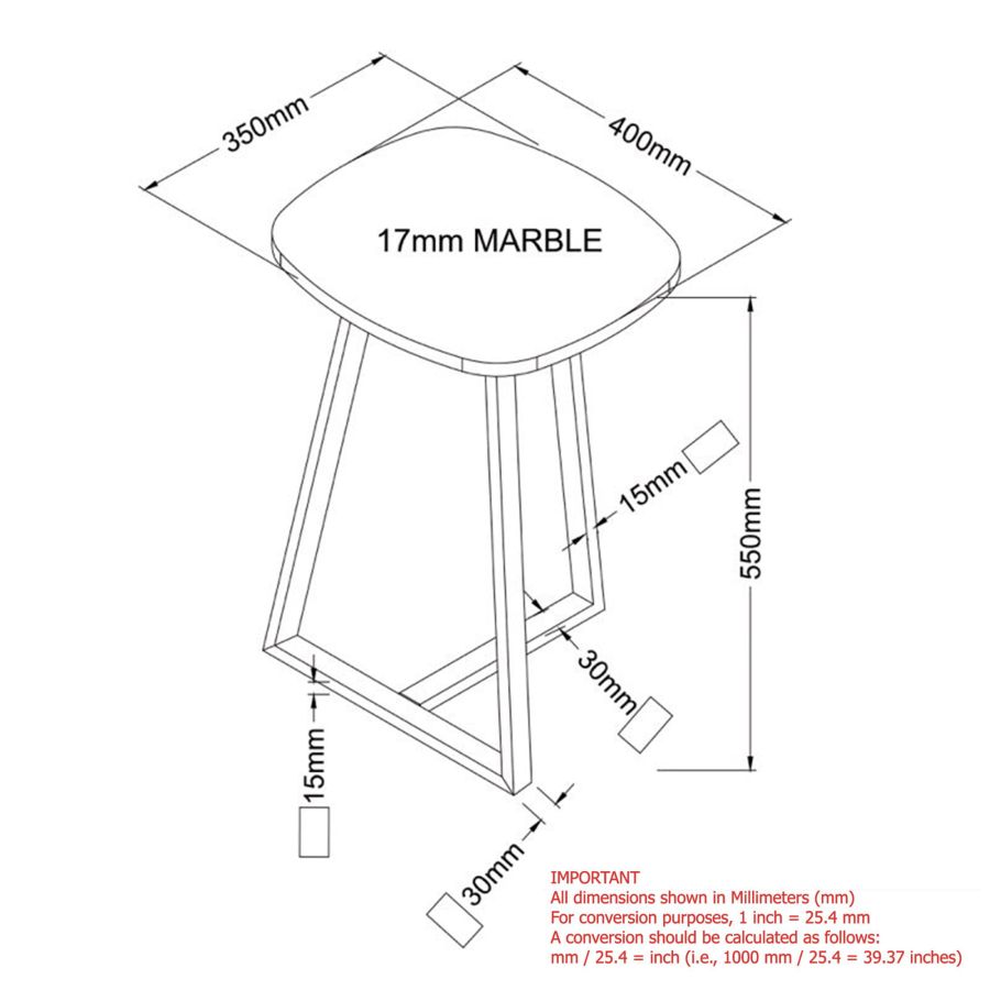 Table d'appoint Ellis en blanc