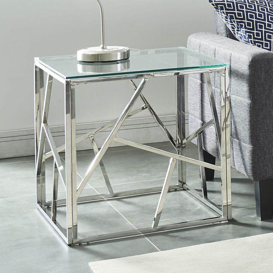 Table d'appoint Genévrier en argent