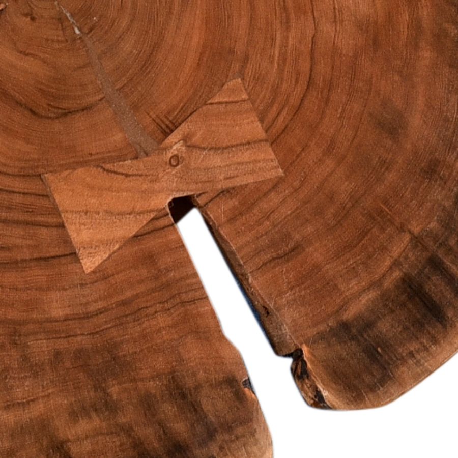 Table d'appoint Shlok en naturel/pieds noirs