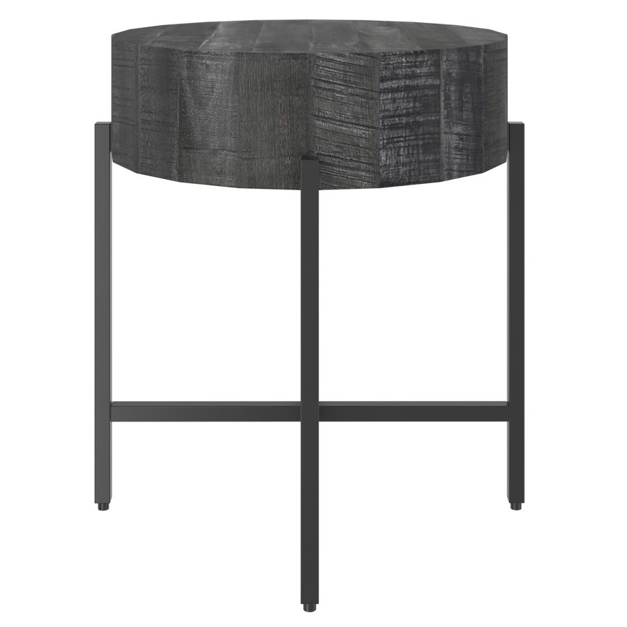 Table d'appoint ronde Blox en gris