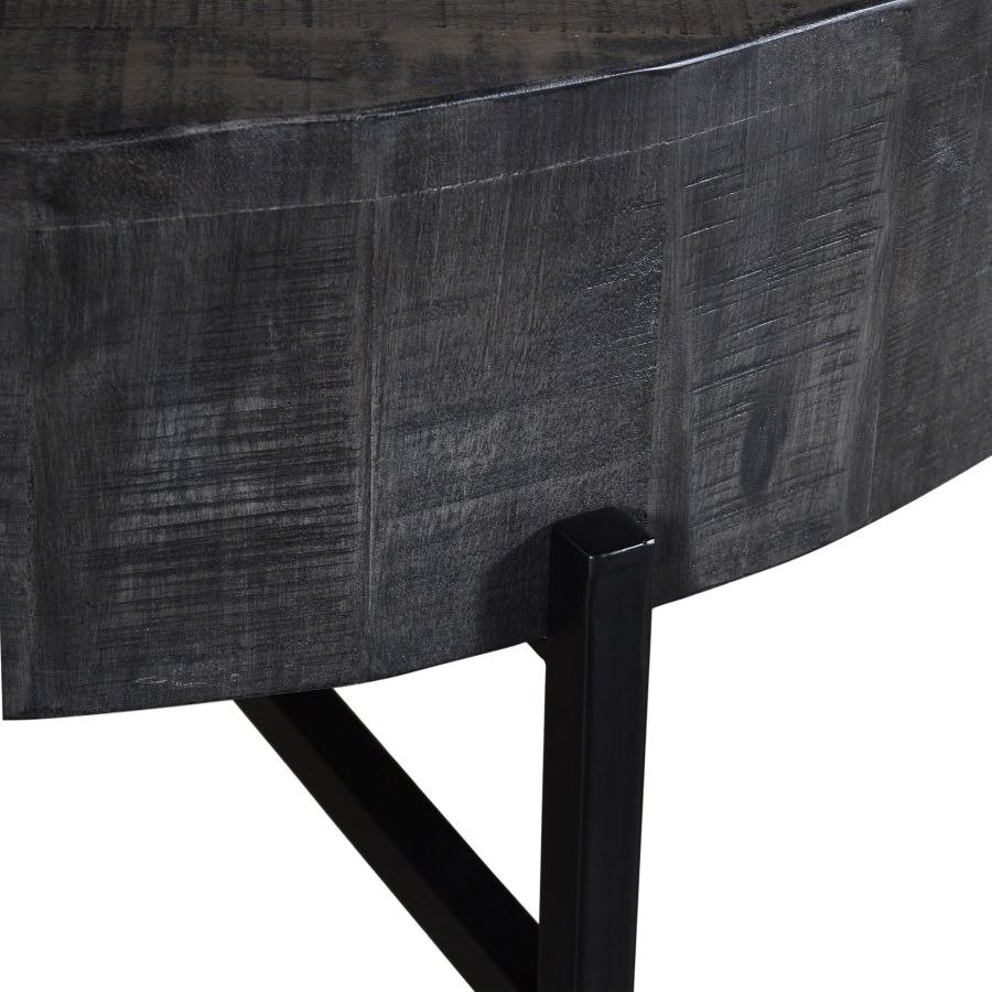 Table d'appoint ronde Blox en gris