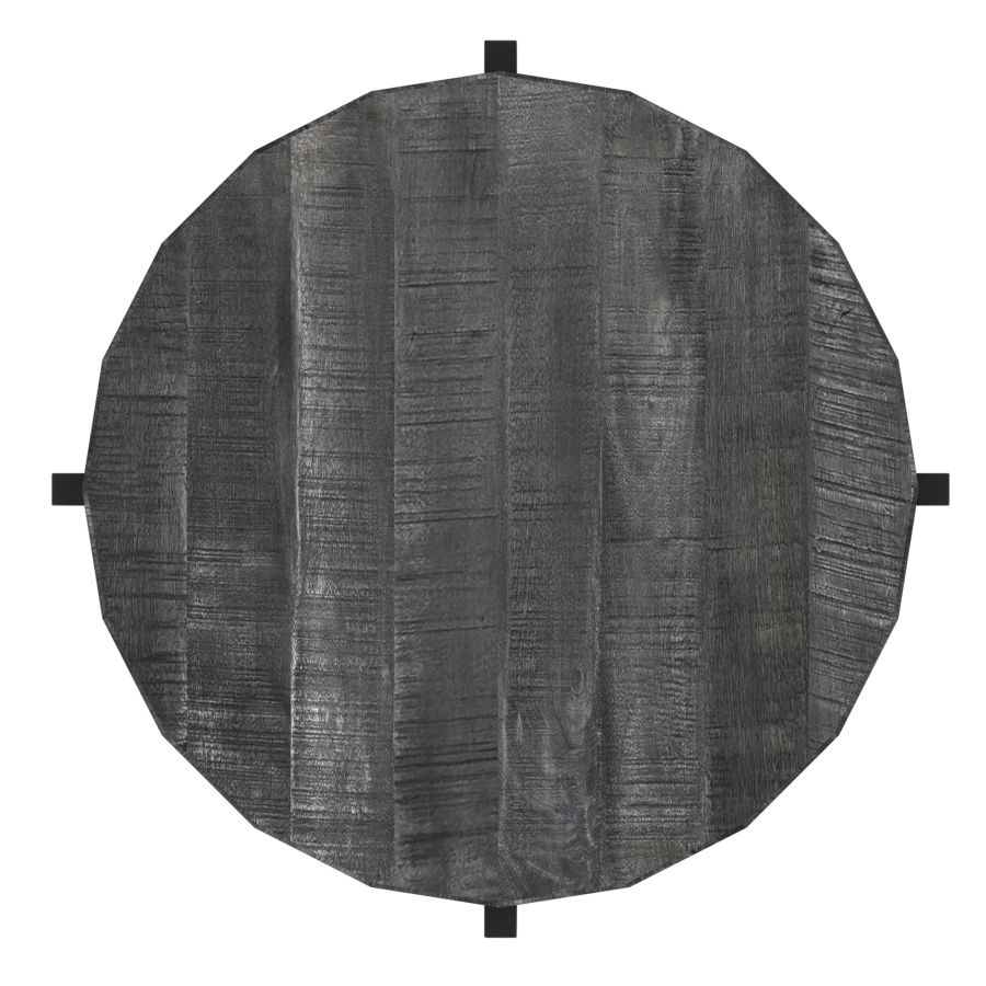 Table d'appoint ronde Blox en gris