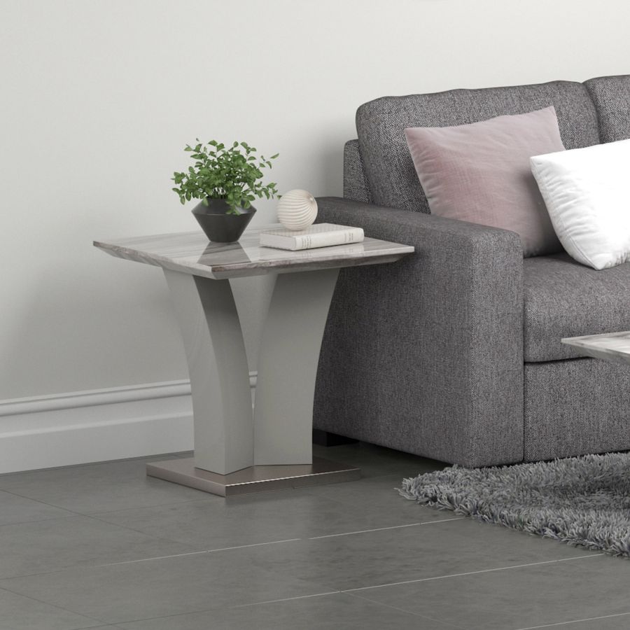 Table d'appoint Napoli en gris