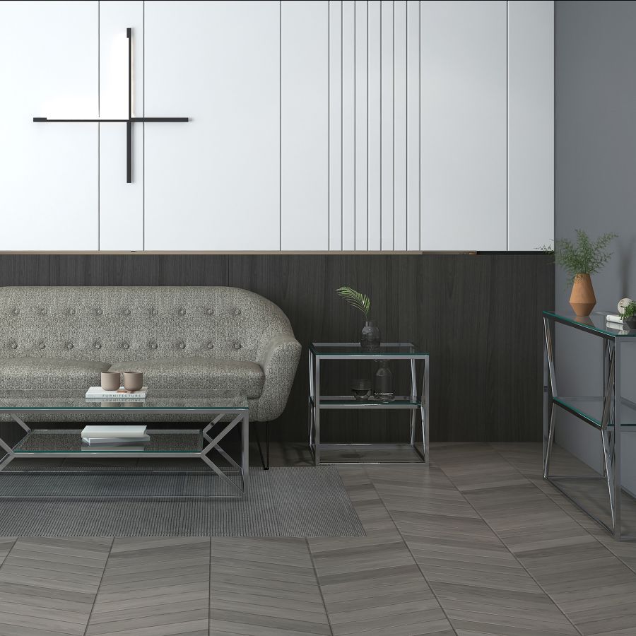 Table d'appoint Dragor en argent