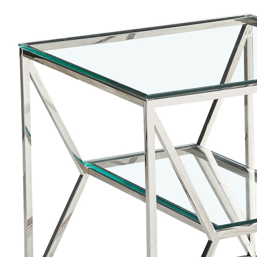 Table d'appoint Dragor en argent