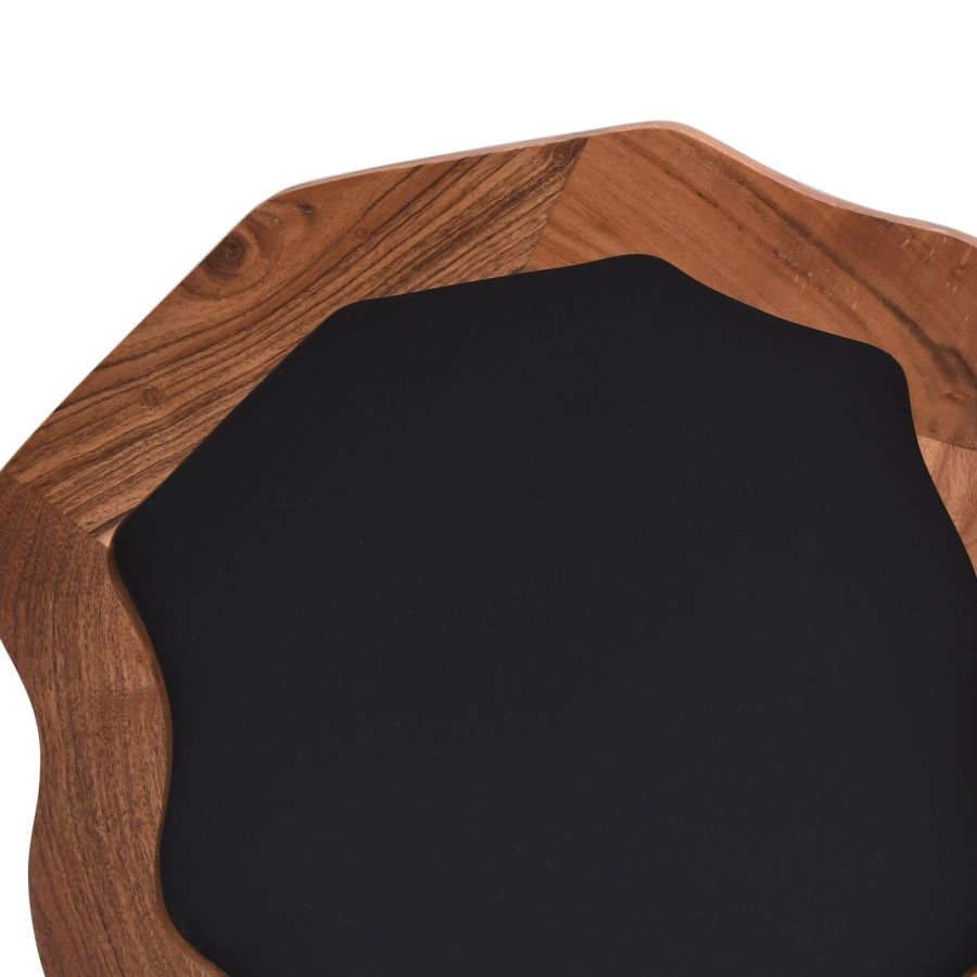 Ensemble de table d'appoint 2 pièces Disha en noir