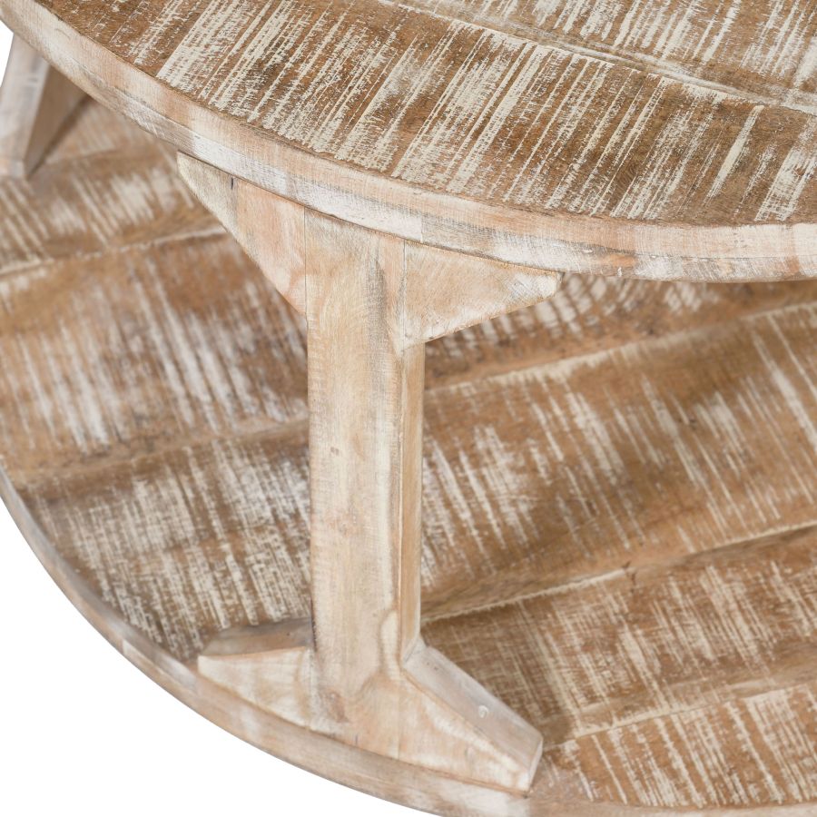 Table d'appoint Avni en naturel vieilli