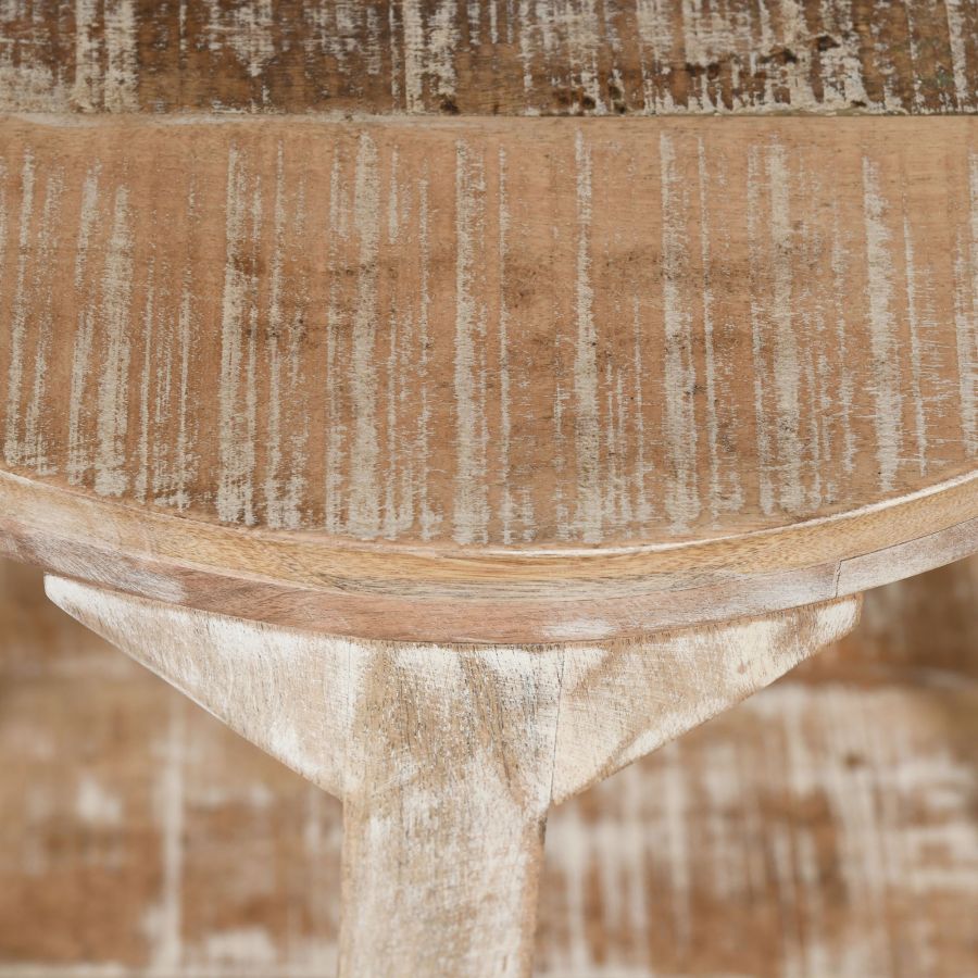 Table d'appoint Avni en naturel vieilli