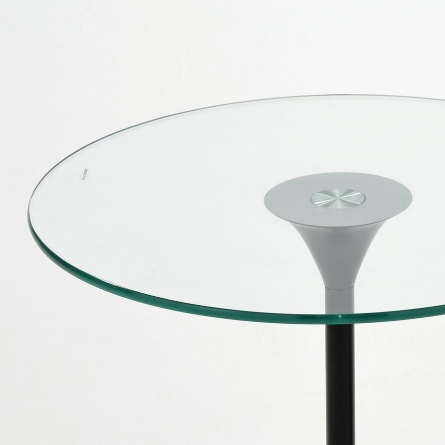 Ensemble de table d'appoint Tulipe 2 pièces en noir