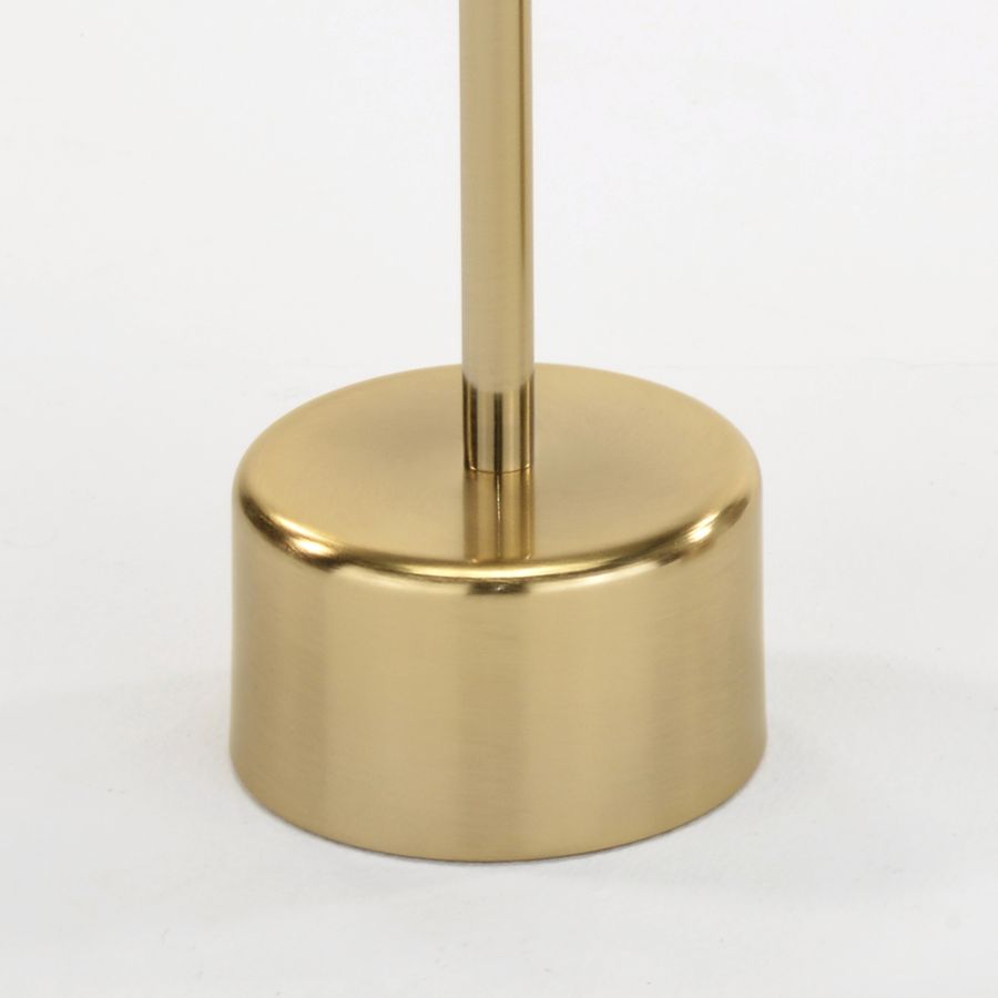 Ensemble de table d'appoint 2 pièces Tulipe en or